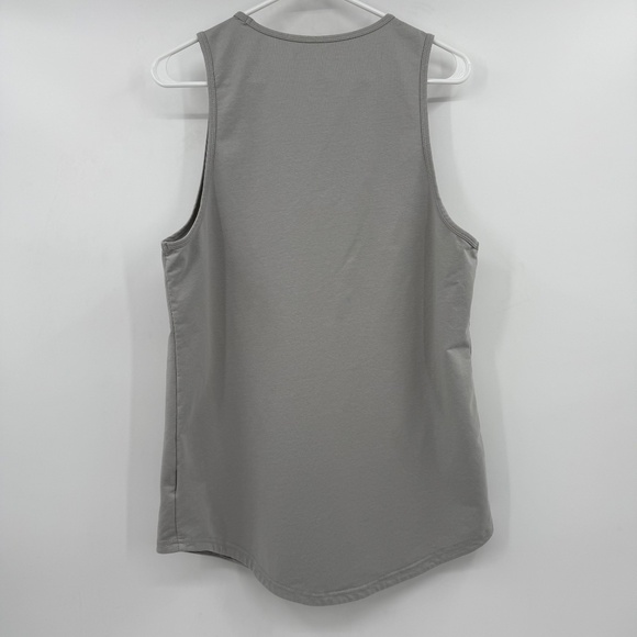 Bylt Tank Top Men Medium Gray Drop Cut Lux Athletic Gym Muscle Workout Premium - Picture 4 of 9